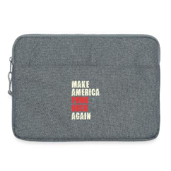 Punk Rock Revival Typo Print - Laptop bag 15" - heather grey - Front