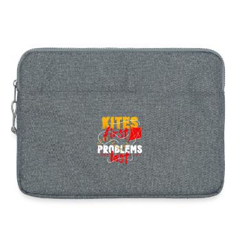 Drachen Drachensteigen - Laptoptasche 15" - Grau meliert - Vorne