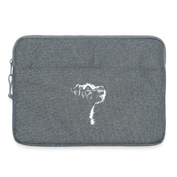 Border Terrier Silhouette Dog Dog Wilsigns - Sacoche pour ordinateur portable 15 pouces - gris chiné - Devant