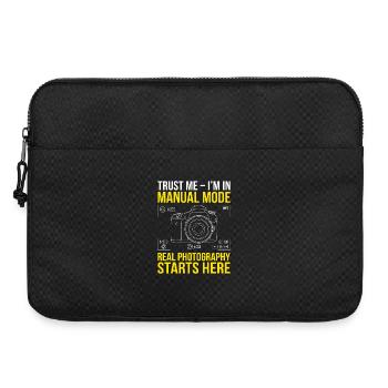 Croyez-moi, je fais de la photographie de mode manuelle - Sacoche pour ordinateur portable 15 pouces - noir - Devant