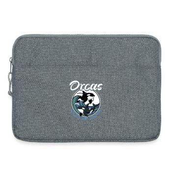 Funny Orca - Laptoptasche 15" - Grau meliert - Vorne