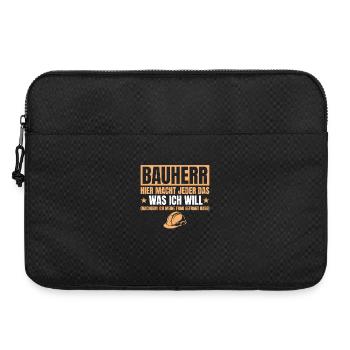 Builder Funny Gift House Construction Site - Laptop bag 15" - black - Front