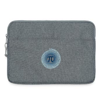 Symbole Pi avec spirale de nombres | Numéro de district 3.1415 - Sacoche pour ordinateur portable 15 pouces - gris chiné - Devant
