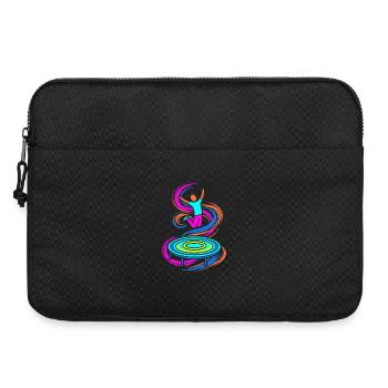 Trampolin Springer - Laptoptasche 15" - Schwarz - Vorne