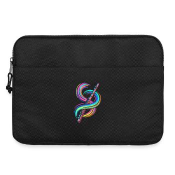 Flûte colorée - Sacoche pour ordinateur portable 15 pouces - noir - Devant