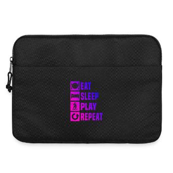 Classic floorball motif - Laptop bag 15" - black - Front