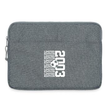 LIMITED EDITION 2003 FUßBALL 23. GEBURTSTAG - Laptoptasche 15" - Grau meliert - Vorne