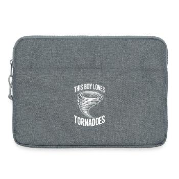Dictons sur les tornades Tornades Drôle de cadeau de tornade - Sacoche pour ordinateur portable 15 pouces - gris chiné - Devant