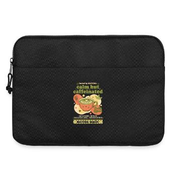 Calm But Caffeinated Fueled By Matcha Magic - Laptop bag 15" - black - Front
