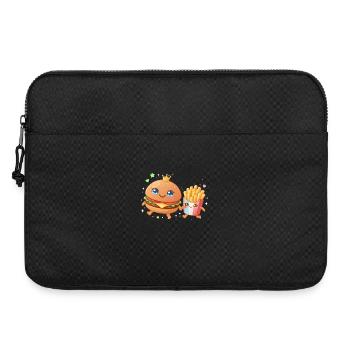 Burgers et frites - Sacoche pour ordinateur portable 15 pouces - noir - Devant