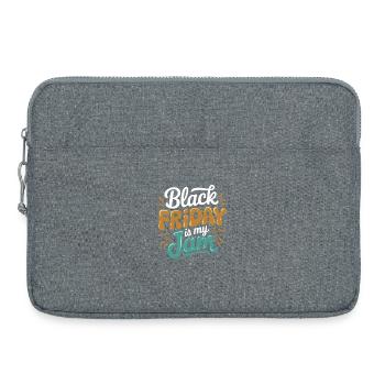  Black Friday Is My Jam Spruch Für - Laptoptasche 15" - Grau meliert - Vorne
