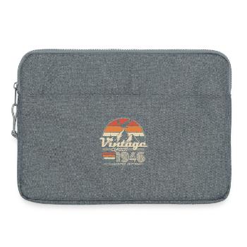 Vintage 1946 Jahrgang Geburtstag Geschenk - Sacoche pour ordinateur portable 15 pouces - gris chiné - Devant