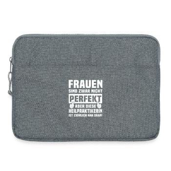 Heilpraktikerin - Laptoptasche 15" - Grau meliert - Vorne