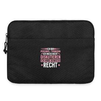 Personal trainer does not have to discuss - Laptop bag 15" - black - Front