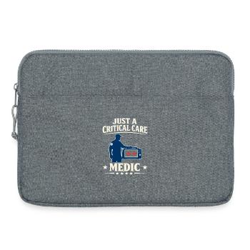 Intensive Care Paramedic Advanced EMT as Identity - Laptop bag 15" - heather grey - Front