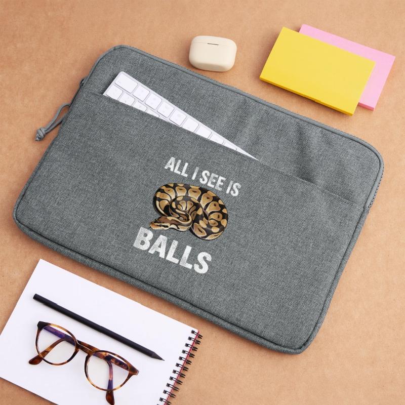 Königspython Schlangen Liebhaber Terrarium Python Laptoptasche 15"