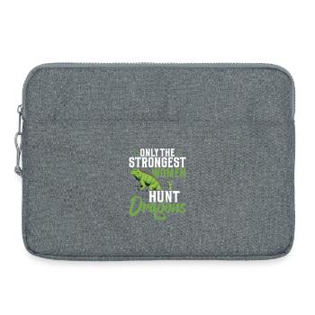  Reptile Hunter Costume Iguana Removal Tech Lizard - Laptop bag 15" - heather grey - Front