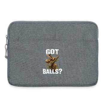 Königspython Schlangen Liebhaber Terrarium Python - Laptoptasche 15" - Grau meliert - Vorne