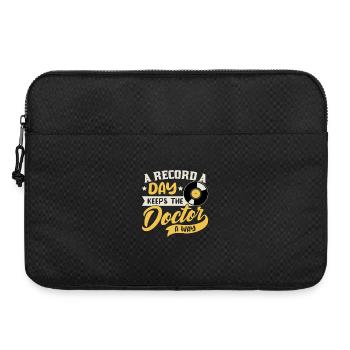 A Record a Day Keeps Doctor Away Design - Laptop bag 15" - black - Front