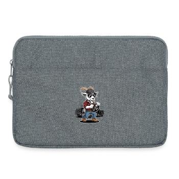 Style Chauffeur de camion Cool Goat - Sacoche pour ordinateur portable 15 pouces - gris chiné - Devant