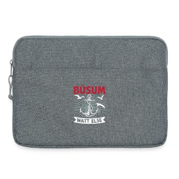 Vacances à la mer du Nord BÜSUM WATT AUTREMENT DRÔLE - Sacoche pour ordinateur portable 15 pouces - gris chiné - Devant