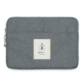 Shut up – Volume Zero Minimal Design - Laptoptasche 15" - Grau meliert - Vorne