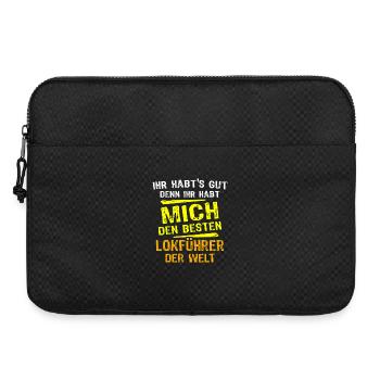 Don du conducteur de train - Sacoche pour ordinateur portable 15 pouces - noir - Devant