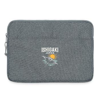 Ishigaki japan sunshine - Laptop bag 15" - heather grey - Front
