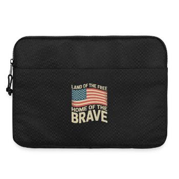 Land of the Free - USA Vintage Flag - Laptop bag 15" - black - Front