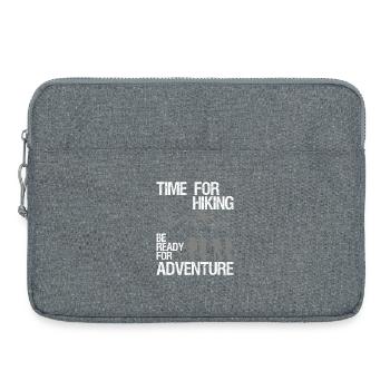 Hiking Hike Be Ready For Adventure Vintage - Laptop bag 15" - heather grey - Front