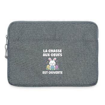 egg hunt - Laptop bag 15" - heather grey - Front