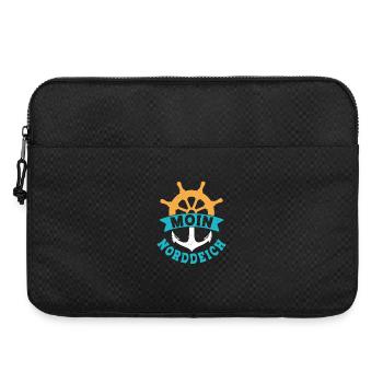 Vacances en mer du Nord MOIN NORDDEICH Drôle - Sacoche pour ordinateur portable 15 pouces - noir - Devant