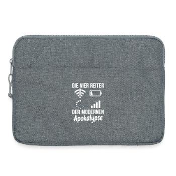 Nerd LES QUATRE CAVALIERS DE L’APOCALYPSE MODERNE - Sacoche pour ordinateur portable 15 pouces - gris chiné - Devant