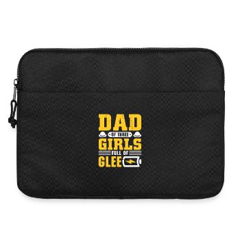 Père, père de trois filles et filles - Sacoche pour ordinateur portable 15 pouces - noir - Devant