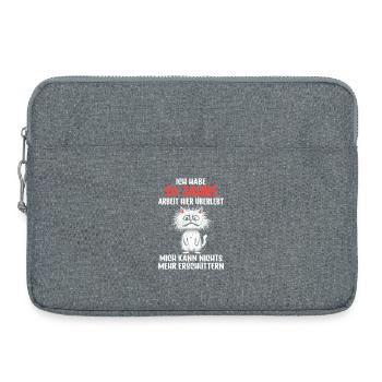 Service anniversaire du 20e Compagnie Travail anniversaire - Sacoche pour ordinateur portable 15 pouces - gris chiné - Devant