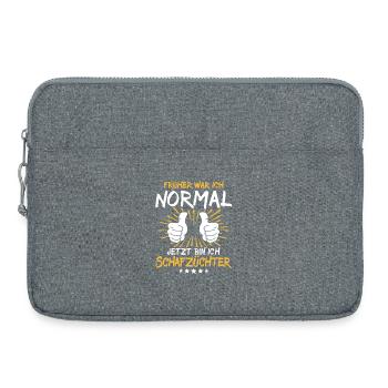 Sheep Breeder Saying - Laptop bag 15" - heather grey - Front
