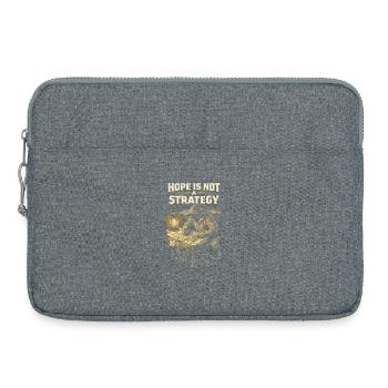Prepper Survivalist Hope Is Not A Strategy - Laptop bag 15" - heather grey - Front