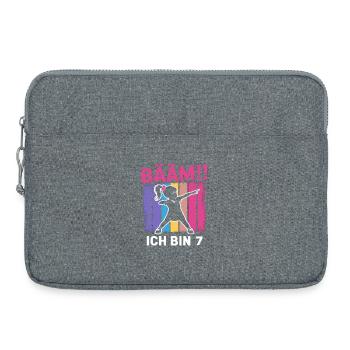 Bääm Ich bin 7 Dabbing Mädchen 7. Geburtstag - Laptop bag 15" - heather grey - Front