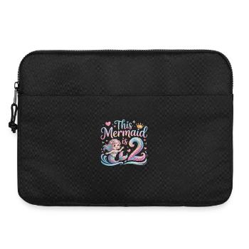 Sirène 2e anniversaire 2 ans - Sacoche pour ordinateur portable 15 pouces - noir - Devant