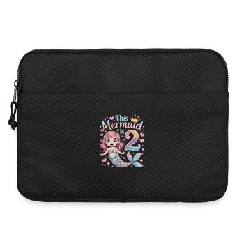 Sirène 2e anniversaire 2 ans - Sacoche pour ordinateur portable 15 pouces - noir - Devant