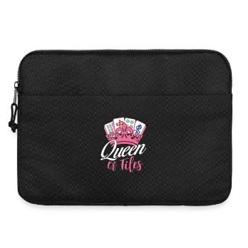 Queen Of Tiles Mahjong Lover Mah Jong - Laptop bag 15" - black - Front