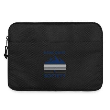PEAK QUIET Bergsilhouette Motiv - Laptoptasche 15" - Schwarz - Vorne