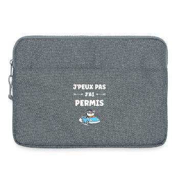 Humour permis de conduire - Sacoche pour ordinateur portable 15 pouces - gris chiné - Devant