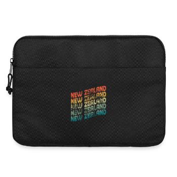 Neuseeländischer Retro Vintage Neuseeländer Neuseeland - Laptoptasche 15" - Schwarz - Vorne