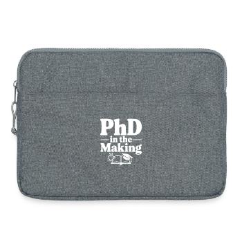 PhD in the Making - Laptop bag 15" - heather grey - Front