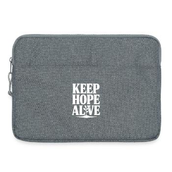Keep Hope Alive - Laptop bag 15" - heather grey - Front