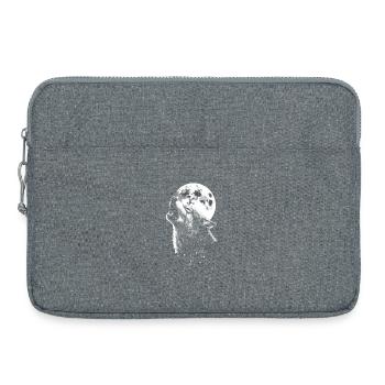 Loup, Lune, Nature, Nature sauvage, Animal - Sacoche pour ordinateur portable 15 pouces - gris chiné - Devant