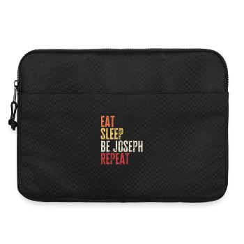 Iss, schlaf, sei Joseph, wiederhole Retro-Name - Laptoptasche 15" - Schwarz - Vorne