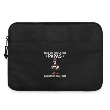 Papa Oie à vélo - Fête des pères cycliste - Sacoche pour ordinateur portable 15 pouces - noir - Devant