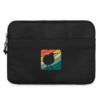 Neuseeland niedlicher Kiwi-Vogel Retro Vintage NZ - Laptoptasche 15" - Schwarz - Vorne